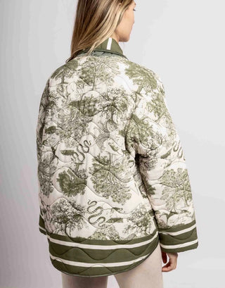 KHAKI Eden quilted jacket *NEW*