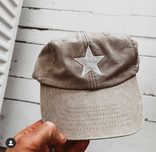 Vintage safari STAR baseball cap *NEW*