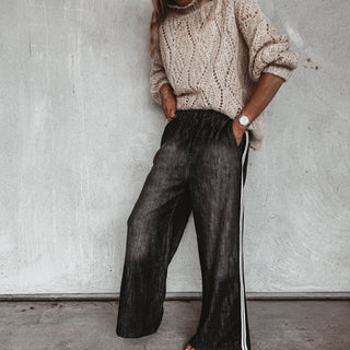Stripe jean joggers *NEW*