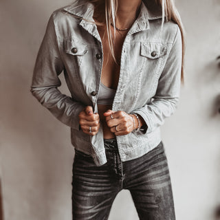 Billy washed grey jacket *NEW*