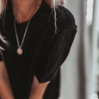 Black Liliana knit with puff sleeves *NEW*