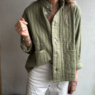 OLIVE GREEN quilted jacket *NEW*