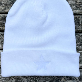 White STAR beanie *NEW*