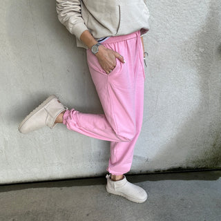 COLLEGE super slouchy PINK joggers *NEW*