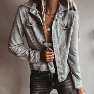 Billy washed grey jacket *NEW*