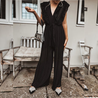 Nottinghill BLACK pleated jumpsuit *NEW*