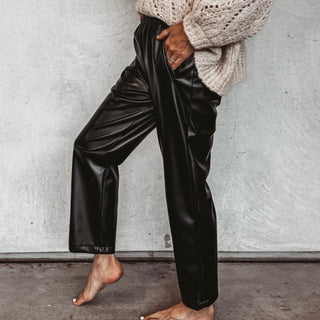 Faux leather jeans joggers *NEW*