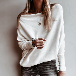 Lorna VINTAGE WHITE sweater *NEW*