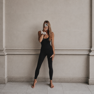 Isla BLACK strappy all in one