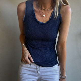 IBIZA TOWN tank top NAVY  *NEW*