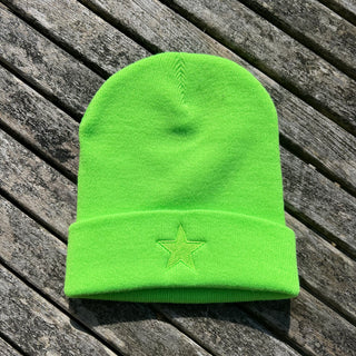 Neon green STAR beanie *NEW*