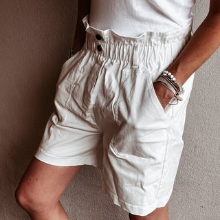 Poppy paperbag shorts CREAM *NEW*