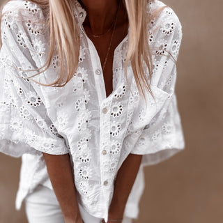 Pompani Broderie floaty Blouse *NEW*