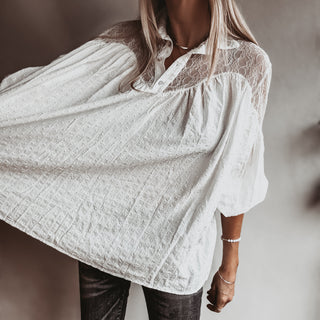 Tabu Vintage white Lace Blouse *NEW*