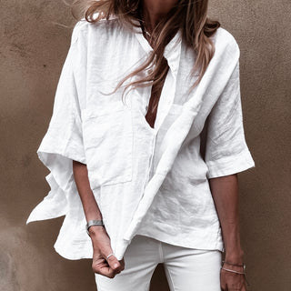 Tana linen white blouse *NEW*