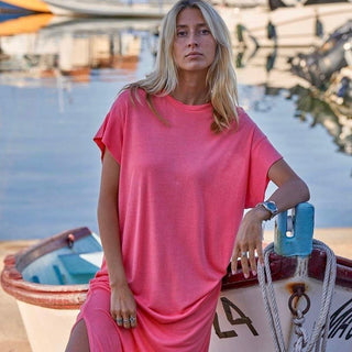 Parish pink tee shirt dress