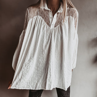 Tabu Vintage white Lace Blouse *NEW*