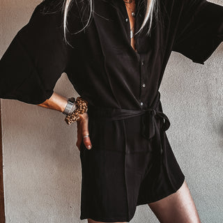 Pia black playsuit *NEW*
