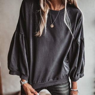 DARK GREY ULTIMATE super slouchy top *NEW*