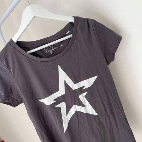 Star charcoal tee