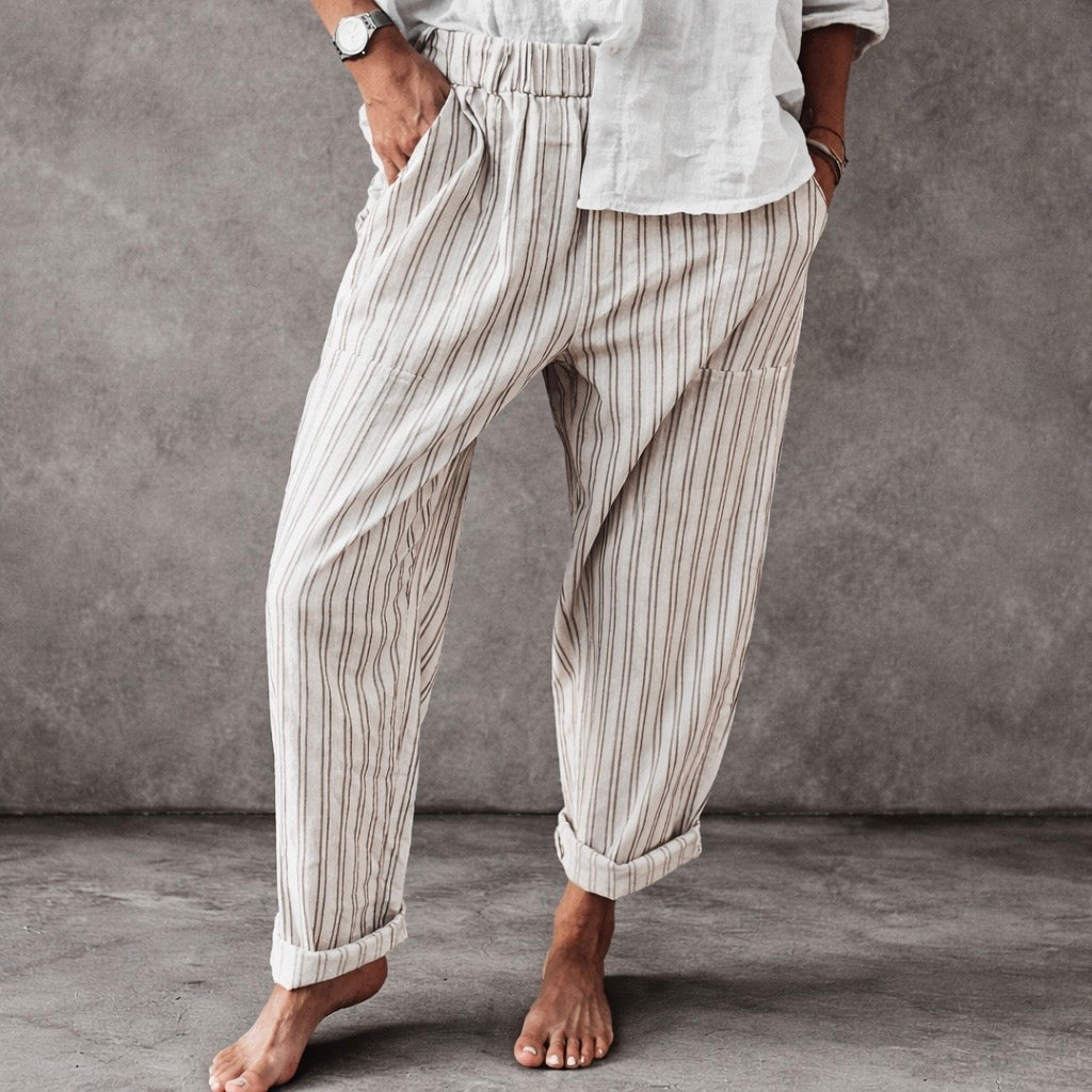 Vega Charcoal Stripe joggers *NEW*