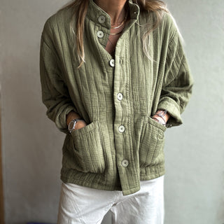 OLIVE GREEN quilted jacket *NEW*