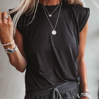 The perfect tee tank DARK HEATHER GREY top *NEW*