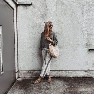 Cannes LIGHT GREY relaxed joggers *NEW*