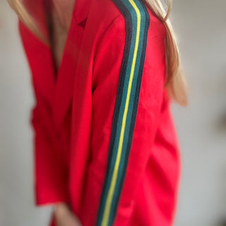 Red stripe boyfriend blazer *NEW*