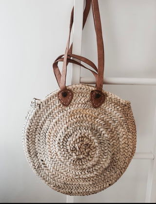 Round Moroccan basket bag  *NEW*