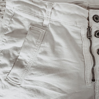 White Milos jean joggers *new*