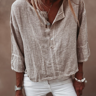 Loli BEIGE linen blouse *NEW*