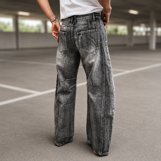 Billie stone washed grey barrel jeans *NEW*
