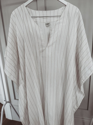 Altair Subtle stripe vintage white dress *NEW*