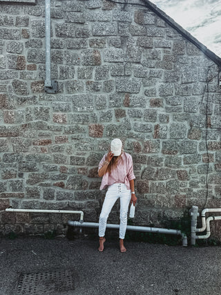 White Milos jean joggers *new*