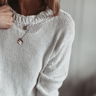 100% cotton WHITE Wolfie knit *NEW*