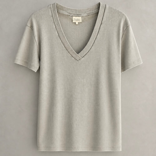 Vila V neck ribbed tee  *NEW*