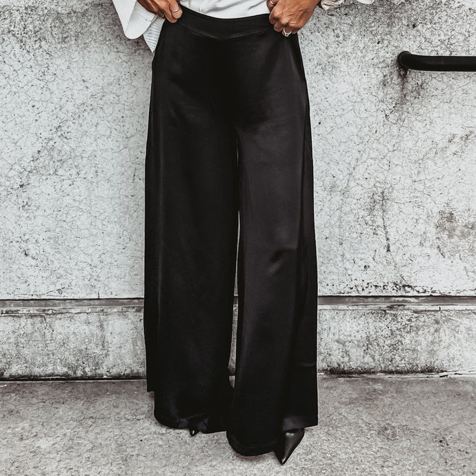 Black Verona palazzo pants