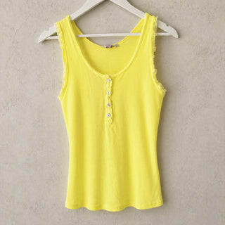 IBIZA TOWN tank top lemon yellow *NEW*