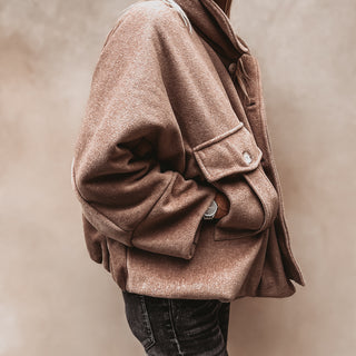 Taupe boyfriend bomber jacket *NEW*