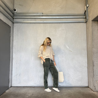 Moss green cord joggers *NEW*