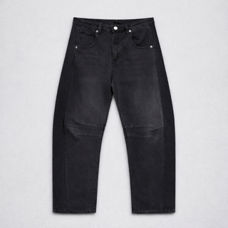 Bilbao washed dark grey barrel jeans *NEW*