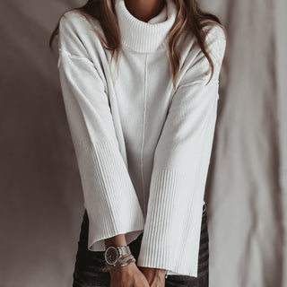 Detachable WHITE roll neck jumper *NEW*