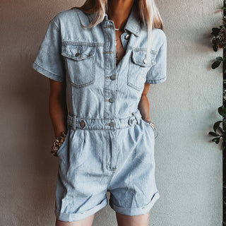 Dana denim playsuit *NEW*
