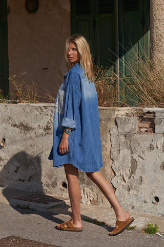 Delia denim shirt dress *NEW*