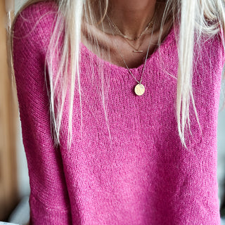 Milano PINK V NECK jumper