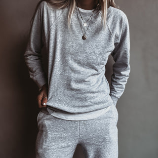 Light heather grey college sweatshirt *NEW*