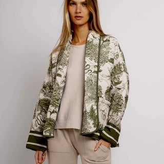 KHAKI Eden quilted jacket *NEW*