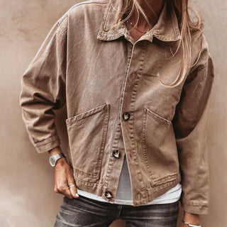 Sand denim jacket *NEW*