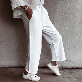 White WINNIE joggers *NEW*